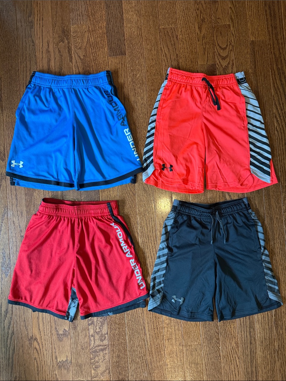 Under Armour youth size XS Athletic basketball Shorts - lot of four pair YXS